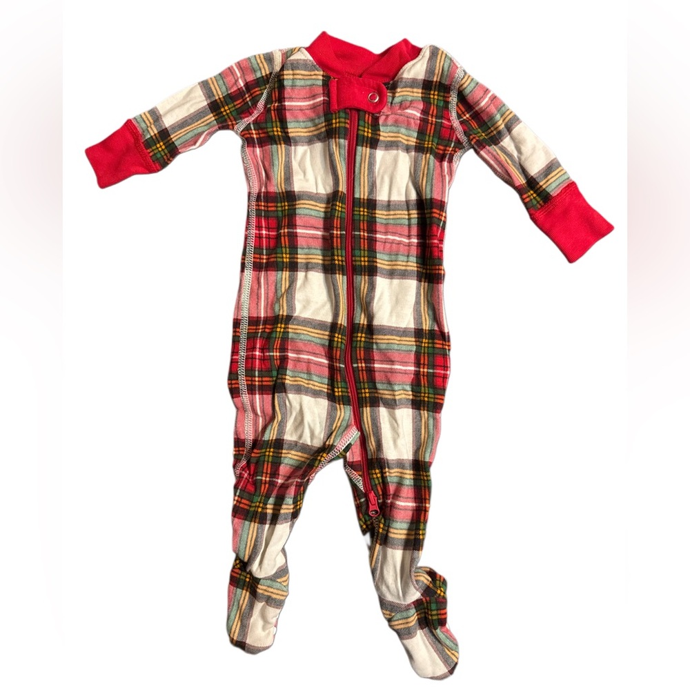 Hanna Andersson Holiday Print Zip Footed Sleeper